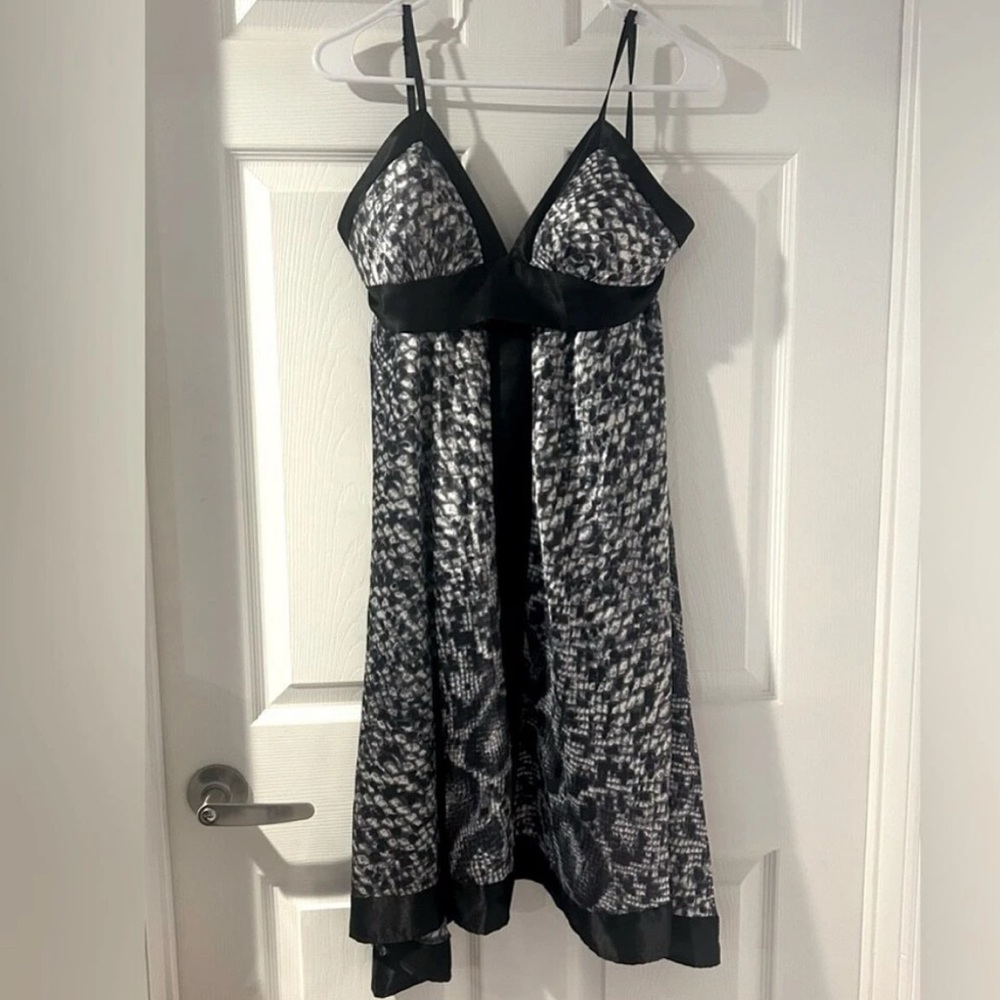 stunning snake animal print slinky retro y2k Bratz mobwife party slip dress